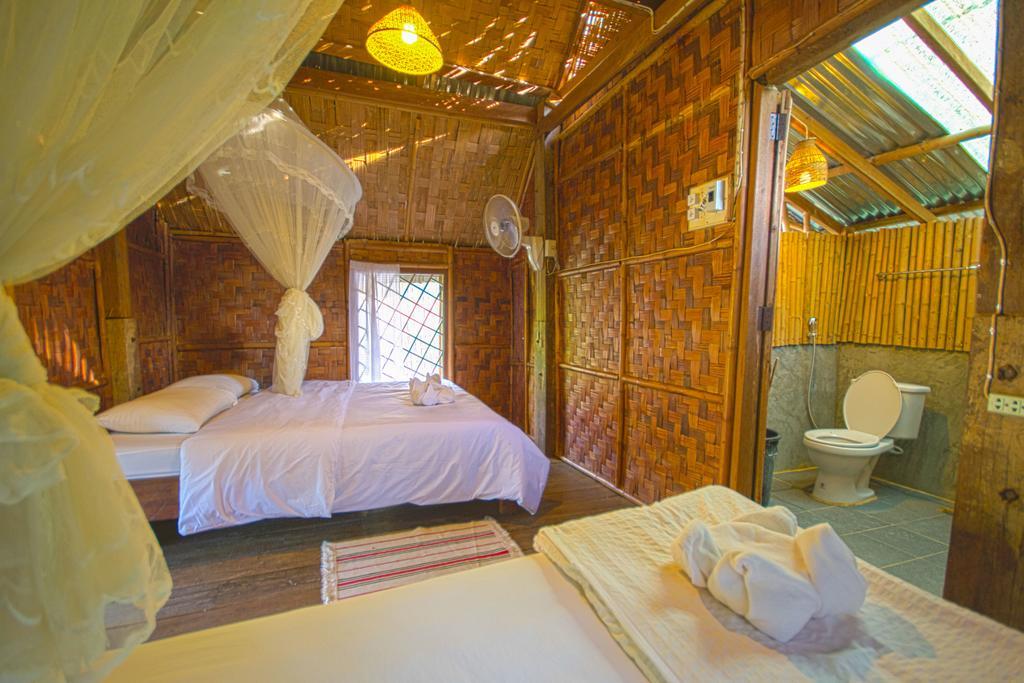 Champa Lao Bungalows 호텔 방 비엥 외부 사진